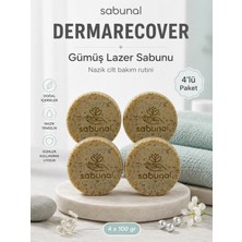 Sabunal DERMARECOVER Gümüş Lazer Sabunu 4 Adet - Hassas Bakım Rutini İçin Gümüş Suyu İçerikli Sabun