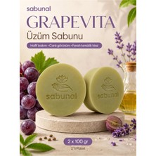 Sabunal GRAPEVITA Üzüm Sabunu 2 ADET - Antioksidan Bakım, Canlı ve Parlak Cilt Görünümü İçin Doğal Sabun