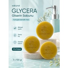 Sabunal GLYCERA Gliserin Sabunu 3 Adet - Yoğun Nem Hissi İçin Gliserinli Doğal Bakım Sabunu