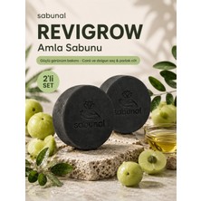 Sabunal REVIGROW Amla Sabunu 2 Adet - Saç ve Sakal İçin Güçlü Görünüm Destekleyici Doğal Sabun