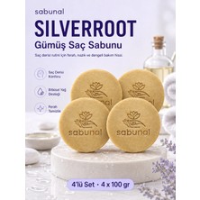 Sabunal SILVERROOT Gümüş Saç Sabunu 4 ADET - Saç Derisi, Ferah Temizlik ve Canlı Görünüm İçin Bakım Sabunu