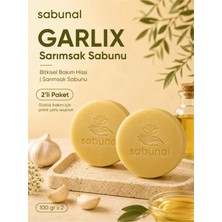 Sabunal GARLIX Sarımsak Sabunu 2 ADET - Saç Derisi İçin Güçlü Saç Görünümü ve Bitkisel Doğal Bakım Sabunu