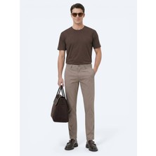 Kip Vizon Düz Dokuma Slim Fit Casual Pamuk Karışımlı Pantolon