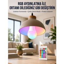 Astraltech Ambiyans Aydınlatma Rgb LED Lamba Kumandalı Renk Değiştirebilen