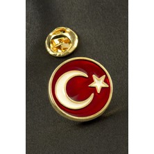 AyrStore Buğz Ay Yıldız Yaka Rozet