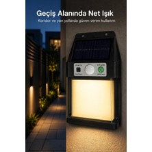 Eco Lounge Güneş Enerjili Sensörlü Solar Aplik Dış Mekan Kapı Bahçe Teras Duvar Aydınlatma