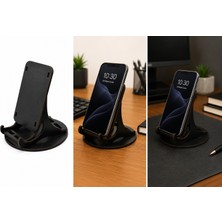 WOOD14 Dizayn Mdf Masaüstü Telefon Standı – Şık ve Dayanıklı Telefon Tutucu – Siyah