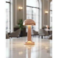 Astraltech Şarjlı LED Masa Lambası 3 Kademe Dokunmatik Bronz Modern Tasarım