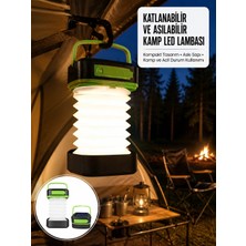 Astraltech Kamp Lambası Katlanabilir Lamba Solar Şarjlı LED Lamba El Fenerli Yeni Nesil