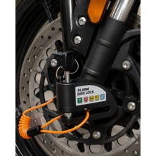 Astraltech 110 Db Alarmlı Disk Fren Kilidi Su Geçirmez Çelik Motosiklet Güvenlik Kilidi