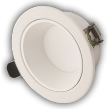 AyrStore Buğz 1 Adet Cata Ct 5260 Başak Beyaz Kasa 8W Sıva Altı LED Spot 3 Renk
