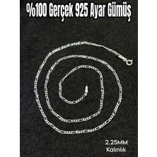 E&S Ticaret Figaro Zincir Kolye 925 Ayar Gümüş