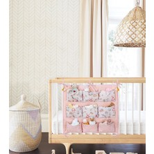 Eco Lounge Baby 9 Cepli Bağlamalı Beşik Kenarı Düzenleyici (Pembe)