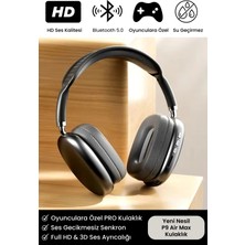 Eco Lounge P9 Air Max Gaming Premium Mikrofonlu Kablosuz Ios Android Uyumlu 5.0 Bluetooth Tws Oyuncu Kulaklık