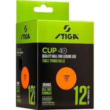 Stiga Cup 12'li Masa Tenisi Pinpon Topu Turuncu 1110-2503-12