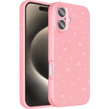 Spia iPhone 16 Plus Kılıf Kamera Korumalı Simli Silikon Üstün Koruma Spıa