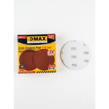 Dmax Zımpara Cırtlı Yuvarlak 115MM 10 Adet 80 Kum