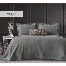 İyi Geceler İstanbul Iyi Geceler Istanbul Vanessa Çift Kişilik Yatak Örtüsü Seti Yeşil