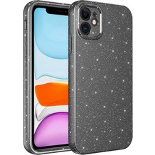 Spia iPhone 12 Kılıf Kamera Korumalı Simli Silikon Üstün Koruma Spıa