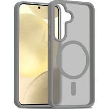 Halkhouse Samsung Galaxy S24-S25 Uyumlu Kılıf Premium Magsafe Şarj Özellikli Mat Transapran Jota Kapak