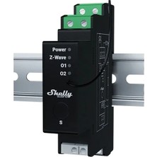 Shelly Wave Pro Shutter Z-Wave Dın Ray Enerji Ölçümlü Akıllı Panjur ve Perde Kontrol Rölesi