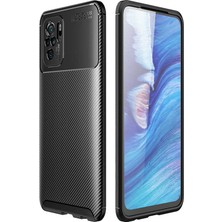 Spia Xiaomi Poco M5S Kılıf Karbon Görünümlü Silikon Kamera Korumalı Üstün Koruma Spıa