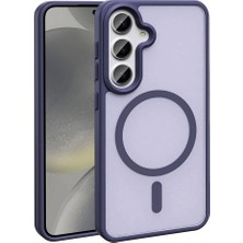 Spia Galaxy S24 Kılıf Magsafe Destekli Kamera Yükseltili Silikon Mat Parmak Izi Tutmayan Spıa