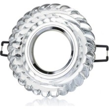 AyrStore Buğz 1 Adet Cata Ct 6600 Gardenya LED Efektli Dekoratif Cam Spot Kasası GU10 Duy 3200K Gün Işı�
