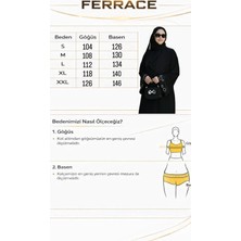 Ferraceci Öykü El Işi Kristal Taş Işleme Siyah Ferace