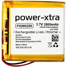Power-Xtra PX805255 - 3.7V 2800 Mah Li-Polymer Pil - Devreli -110134