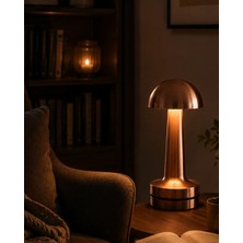 Astraltech Dokunmatik Mantar Gece Lambası Bronz LED Masa Aydınlatması