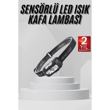 Astraltech Sensörlü Şarjlı Type-C Şarj Işıklı Kafa Lambası Kamp Lambası