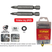 Tomax Pz1 x 50 mm Bits Uç 30 Adet