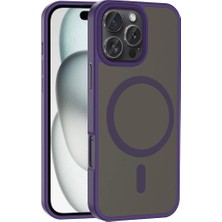 Spia iPhone 16 Pro Kılıf Magsafe Destekli Kamera Yükseltili Silikon Mat Parmak Izi Tutmayan Spıa