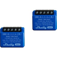 Shelly 1 Mini Gen3 2'li Paket Kuru Kontak Akıllı Röle