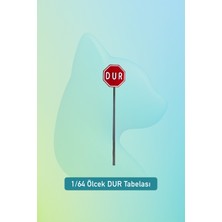 Aysluka 1/64 Minyatür Dur Tabelası - 5 Adet