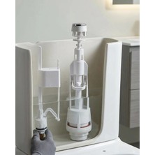 Astraltech Basmalı Vitrifiye Rezervuar Iç Takımı Ayarlanabilir Sessiz Dolumlu Klozet Rezervuar Mekanizmas�