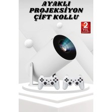 Astraltech Ayaklı Oyun Projeksiyonu Çift Kollu Taşınabilir Sinema Projektörü