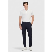 Ramsey Lacivert Düz Örme Jogging Fit Casual Pantolon
