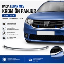 A&G Tuning Dacia Logan Mcv Krom Ön Panjur 2013-2016 1prç Paslanmaz Çelik