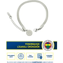 Fenerbahçe Fb Italyan Ezme Çelik Bileklik Unisex Kullanıcılar İçin Gri Renkli Dayanıklı Tasarım