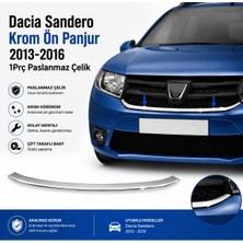 A&G Tuning Dacia Sandero Krom Ön Panjur 2013-2016 1prç Paslanmaz Çelik