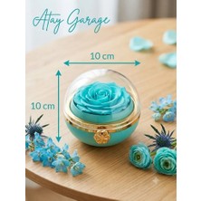 Atay Garage Sevgiliye Özel Dekoratif Gül Kutulu Mücevher & Yüzük Muhafaza Kutusu