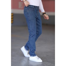 Myrab Denim Turkuaz Erkek Regular Fit Rahat Kesim Jean Pantolon
