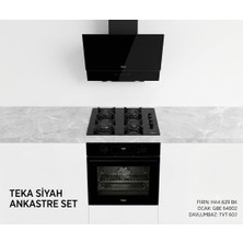 Teka Hak 629 Bk Syah Fırın  + Tvt 60.1 Siyah Davlumbaz  + Gbe 64002 Siyah Ocak