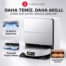 Roborock 22000PA Kendi Kendini Temizleyen Otomatik Akıllı Robot Süpürge Kameralı Görüntülü Takip, Gelişmiş Teknolojili