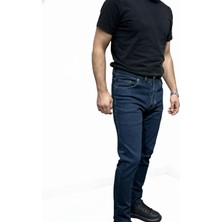 Myrab Denim Erkek Indigo Regular Kalıp Likralı Esnek Kot Pantolon