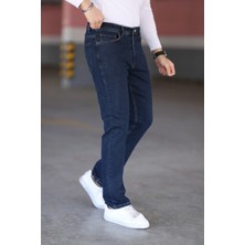 Myrab Denim Koyu Lacivert Erkek Regular Fit Rahat Kesim Jean Pantolon