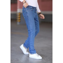 Myrab Denim Mavi Erkek Regular Fit Rahat Kesim Jean Pantolon