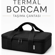 Bambus Home Termal 17L Borcam Saklama Kabı Seyahat Taşıma Çantası Termos Piknik Çantası